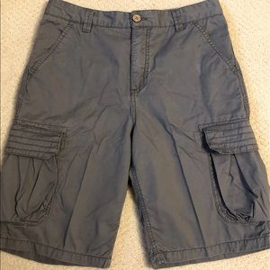 Lucky Brand Grey Cargo Shorts 16 Youth